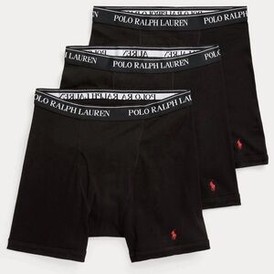 Polo Ralph Lauren Men's Boxer Briefs - Black 3 Pack